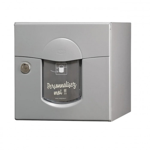 Boîte aux lettres 2 portes extérieur - Soléa - acier gris mat - RENZ