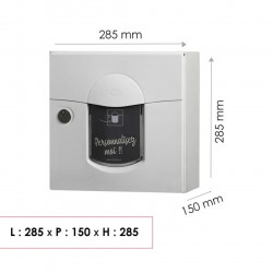 Boîte aux lettres compact 1 porte extérieur - Soléa - acier blanc mat - RENZ