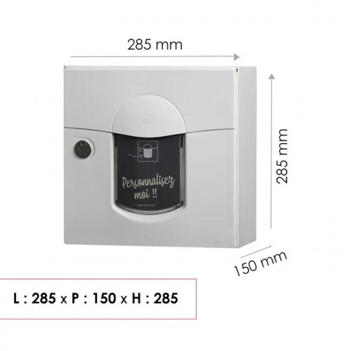Boîte aux lettres compact 1 porte extérieur - Soléa - acier blanc mat - RENZ