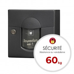 Boîte aux lettres compacte 1 porte extérieur - Soléa - acier anthracite mat - RENZ