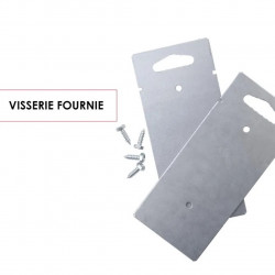 Pied boîte aux lettres - H.160 x l.9 x P.10 cm - blanc - RENZ