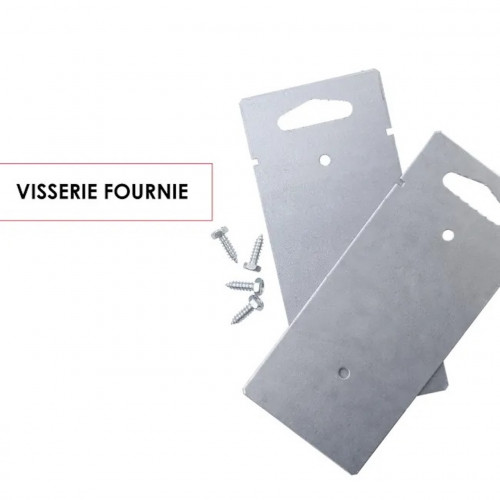 Pied boîte aux lettres - H.160 x l.9 x P.10 cm - blanc - RENZ