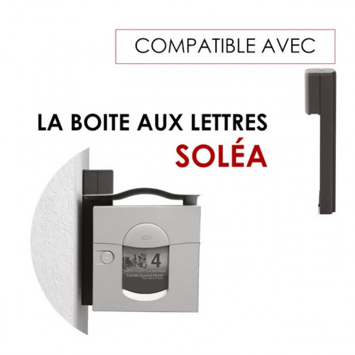 Console murale - Soléa - H.41 cm x l.10 cm x P.9 cm - marron - RENZ