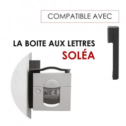 Console murale porte journal - H.41 x l.10 x P.9 cm - gris - RENZ