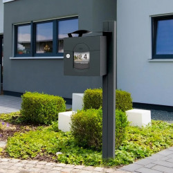 Toit décoratif - H.5 x l.32 - gris - RENZ