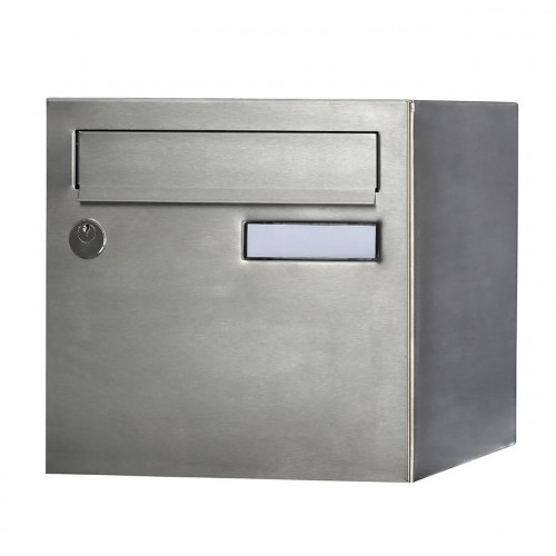 Boîte aux lettres normalisée 1 porte extérieur - Rivage - inox - RENZ