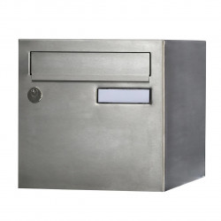 Boîte aux lettres normalisée 2 portes extérieur - Rivage - inox de marque RENZ, référence: B9741800
