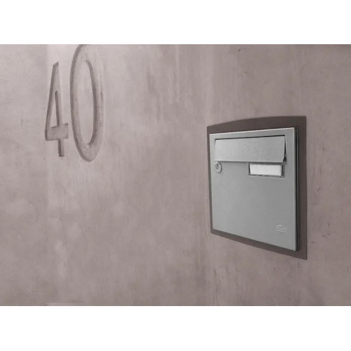 Boîte aux lettres normalisée 2 portes extérieur - Rivage - inox - RENZ