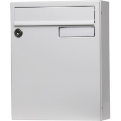 Boîte aux lettres non normalisée 1 porte extérieur - Saphir - acier blanc - RENZ