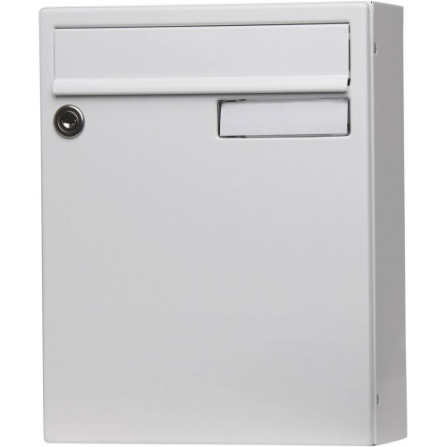 Boîte aux lettres non normalisée 1 porte extérieur - Saphir - acier blanc - RENZ