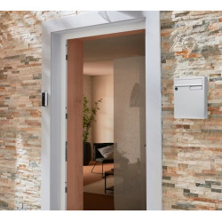 Boîte aux lettres non normalisée 1 porte extérieur - Saphir - acier blanc - RENZ