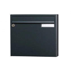 Boîte aux lettres non normalisée 1 porte extérieur - Saphir - acier anthracite de marque RENZ, référence: B9742300