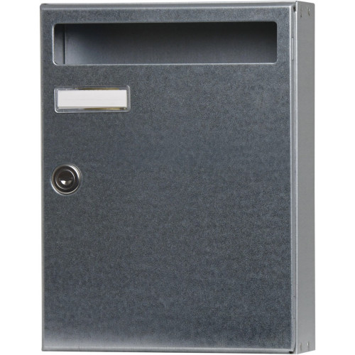 Boîte aux lettres compacte 1 porte extérieur - Saphir - acier gris - RENZ