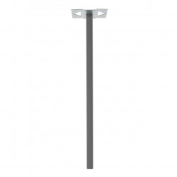 Kit de fixation - H.116 x l.33 x P.5 cm - gris de marque RENZ, référence: B9742500