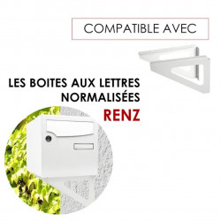 Kit de fixation - H.18 x l.25 x P.3 cm - blanc - RENZ