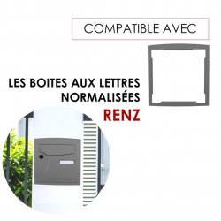 Kit de fixation - H.34 x l.32 x P.4 cm - gris - RENZ