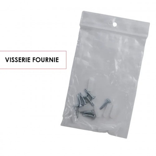 Kit de fixation - H.34 x l.32 x P.4 cm - gris - RENZ