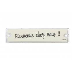 Porte-nom - H.2.5 x l.10.7 x P.0.5 cm - transparent de marque RENZ, référence: B9743300