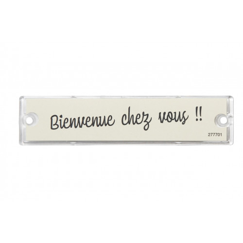 Porte-nom - H.2.5 x l.10.7 x P.0.5 cm - transparent - RENZ