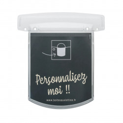 Porte-nom - H.16 x l.10.5 - transparent de marque RENZ, référence: B9743400