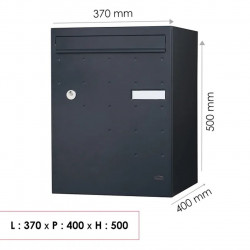 Boîte à colis - Atout - gris anthracite sablé - 1 porte - RENZ