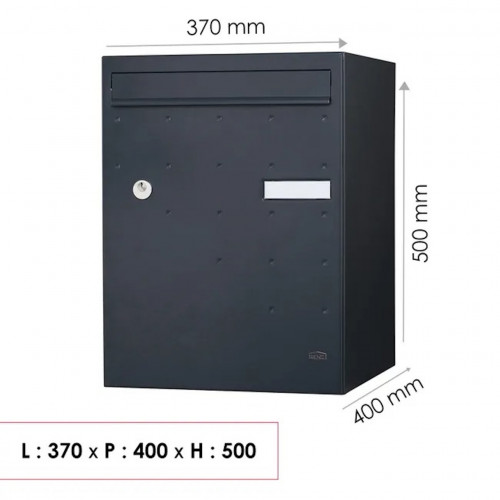 Boîte à colis - Atout - gris anthracite sablé - 1 porte - RENZ