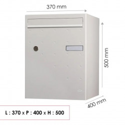 Boîte à colis - Atout -  blanc mat satiné - 1 porte - RENZ