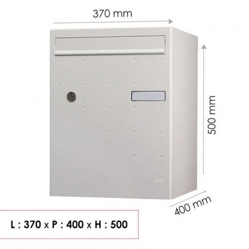 Boîte à colis - Atout -  blanc mat satiné - 1 porte - RENZ