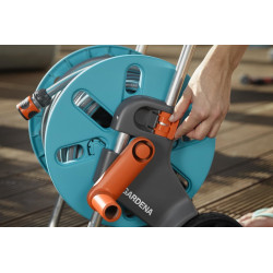 Dévidoir sur roues - CleverRoll S équipé 25 m - tuyau 15 mm avec pistolet - GARDENA