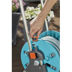 Dévidoir sur roues - CleverRoll S équipé 25 m - tuyau 15 mm avec pistolet - GARDENA
