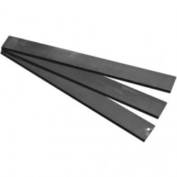 Coffret de 4 couteaux raboteuses bois - 410 x 19 x 1 mm - métal noir de marque Holzmann, référence: B9745300