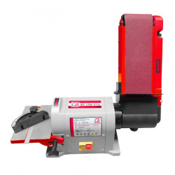 Meuleuse à bande et à surfacer - 450 W - unité inclinable 0° à 90° - Holzmann