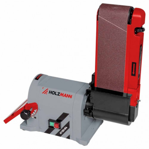 Meuleuse à bande et à surfacer - 450 W - unité inclinable 0° à 90° - Holzmann