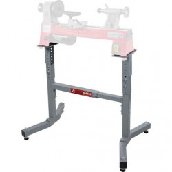 Support pour tour à bois - hauteur réglable 640 à 865 mm - charge 100 kg - Holzmann