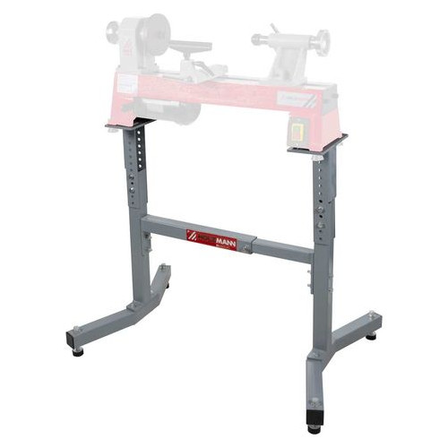 Support pour tour à bois - hauteur réglable 640 à 865 mm - charge 100 kg - Holzmann