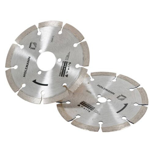 Jeu de 2 disques diamant pour scie circulaire - Ø 125 mm - alésage 22,23 mm - Holzmann