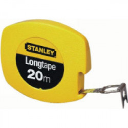 Mesure longue avec ruban acier 20 m x 9,5 mm - STANLEY