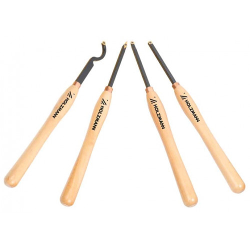 Jeu de burins H4TLGM - pointes carbure remplaçables - longueur 506 mm - Holzmann