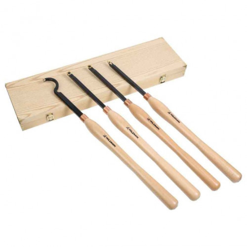 Jeu de burins H4TLGXL - pointes carbure remplaçables - longueur 602 mm - Holzmann