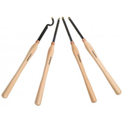 Jeu de burins H4TLGXL - pointes carbure remplaçables - longueur 602 mm - Holzmann