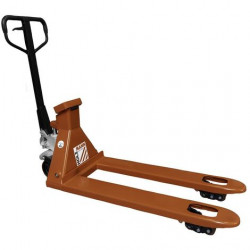Transpalette peseur manuel 2500 kg - fourches 1150 mm avec poignée ergonomique - Holzmann
