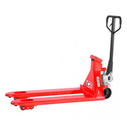 Transpalette peseur manuel 2500 kg - fourches 1150 mm avec poignée ergonomique - Holzmann