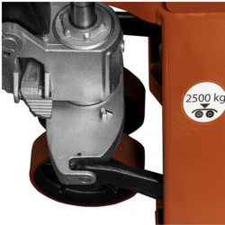 Transpalette peseur manuel 2500 kg - fourches 1150 mm avec poignée ergonomique - Holzmann