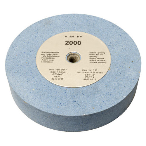 Roue abrasive pour affûteur à eau 200 mm grain 220 - affûtage précis des outils - Holzmann