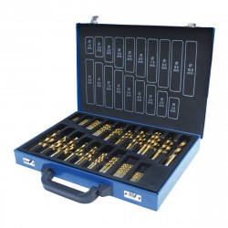 Trousse de forets - SPS170TIN - 170 pièces - HSS revêtement TiN - Holzmann