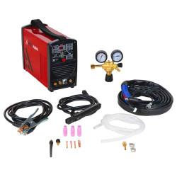 Poste à souder - TIG MMA inverter 230 V - DC Pulse 180 A avec accessoires - Holzmann