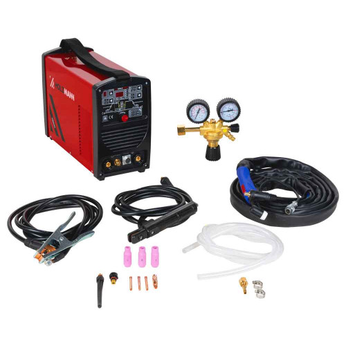 Poste à souder - TIG MMA inverter 230 V - DC Pulse 180 A avec accessoires - Holzmann