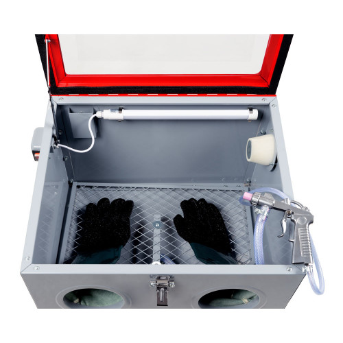 Cabine de sablage d’établi - SK90_230V - volume 90 L - charge 5 kg - Holzmann