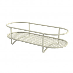 Centre de table métal beige 60 x 26 x 16 cm - tôle ajourée - charge 25 kg - Louis Moulin