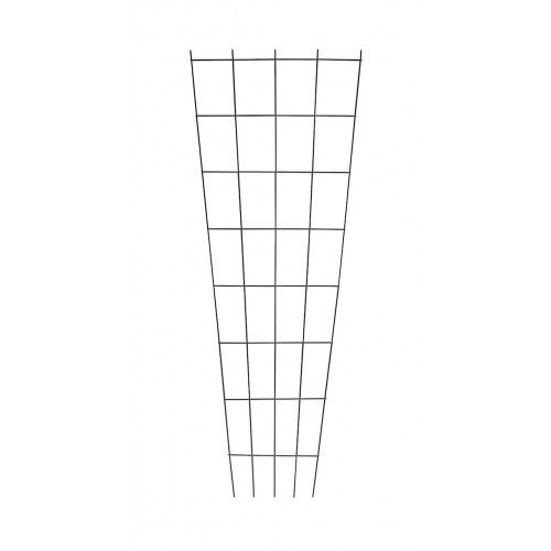 Treillage éventail mural anthracite 75 x 200 cm - bois traité - plantes grimpantes - Louis Moulin